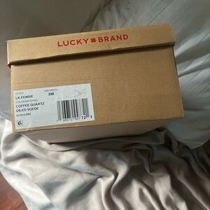 Lucky Brand Coffee Quartz Oiled Suede Mules & Clogs